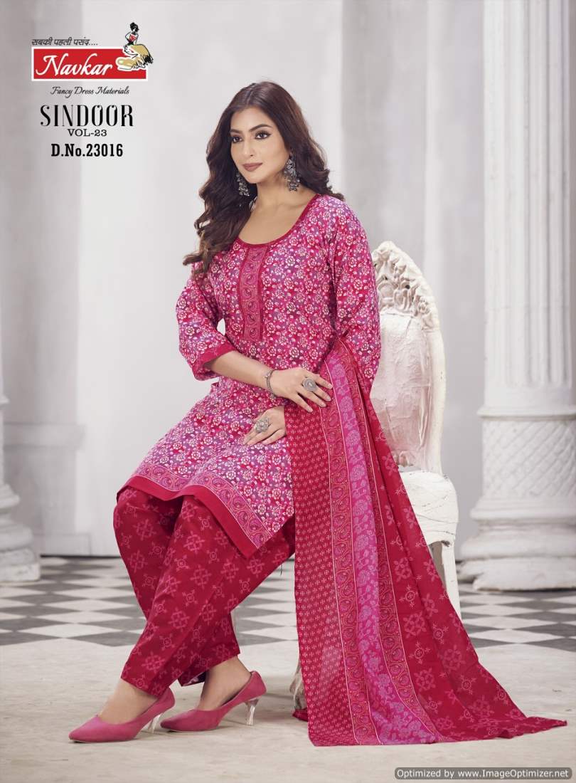 Sindoor Vol 23 By Navkar Pure Cotton Printed Readymade Dress Wholesale Shop In Surat